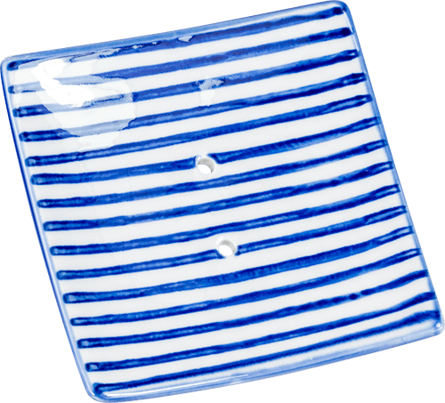 Seifenablage Portugal quadratischLängsstreifen