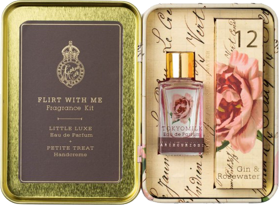 Gin & Rosewater Geschenkset Tokyomilk Gin & Rosewater Giftset ohne Hintergrund