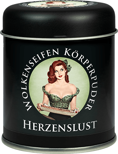 Trockenshampoo (Körperpuder) Herzenslust Streudose ohne Hintergrund