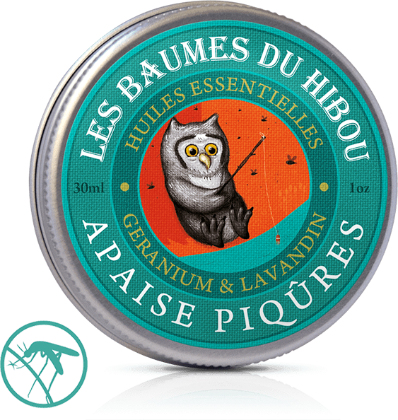 Les Baumes du Hibou Insektenstich-Balsam ohne Hintergrund