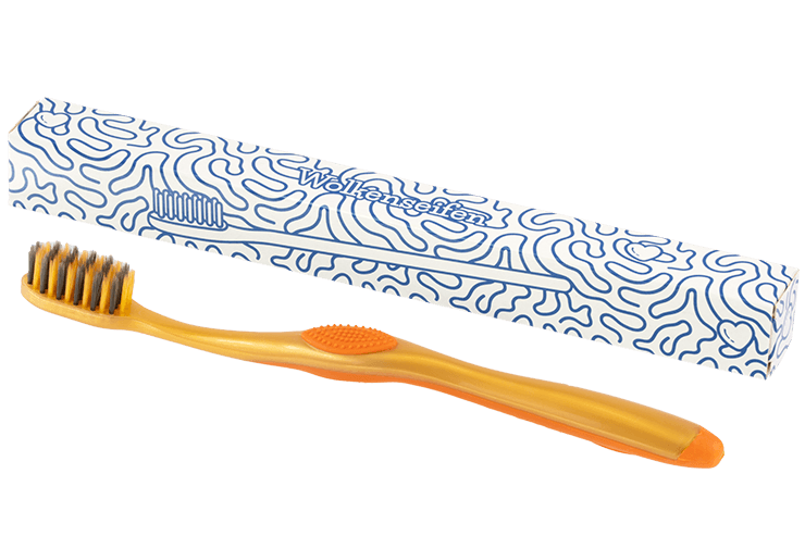 Wolkenseifen zahnbürste Gold Silber