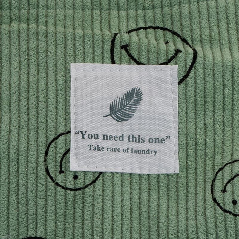 Cordbeutel Smiley Green Cordbeutel Smiley Green