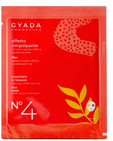 Aufpolsternde Tuch-Gesichts-Maske No. 4 Gyada Cosmetics Aufpolsternde Tuch-Gesichts-Maske No. 4 ohne Hintergrund