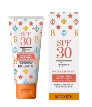 Sonnencreme LSF 30 Bioearth Sonnenschutzcreme Gesicht und Körper LSF 30