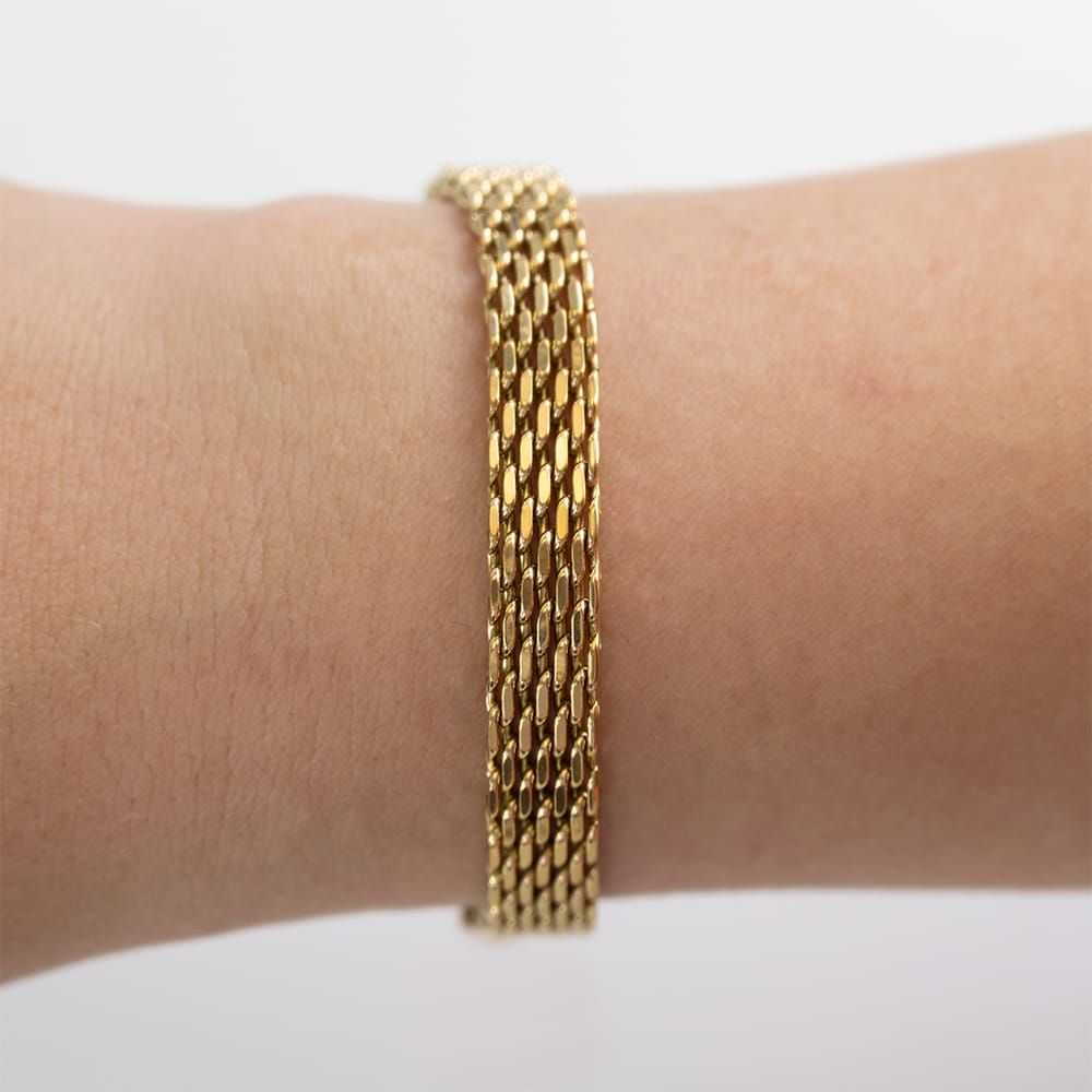 Flecht-Armband Gold Flecht-Armband Gold
