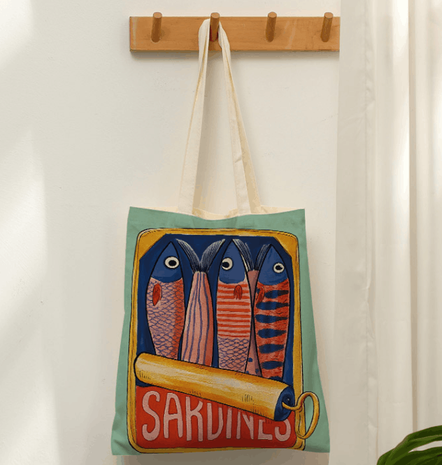 Einkaufsbeutel Sardine Einkaufsbeutel Sardine