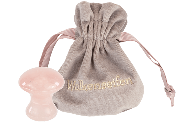 Rosenquarz Gua Sha Pilz Wolkenseifen Rosenquarz Gua Sha Pilz
