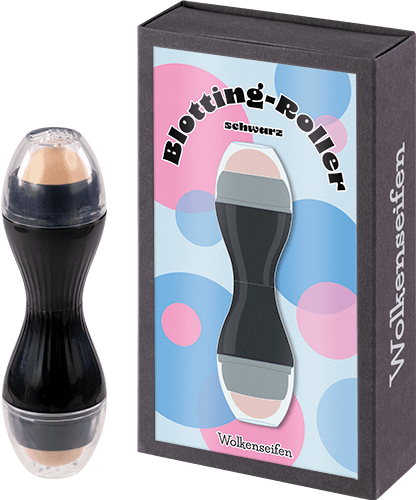 Blotting-Roller Schwarz Wolkenseifen ölabsorbierender Faceroller Gesichtsroller