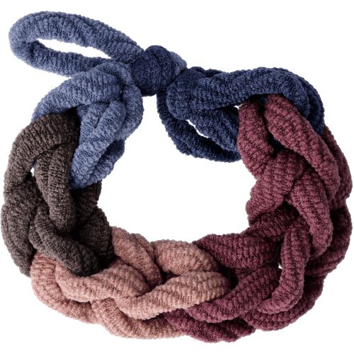 3 Haargummis geflochten 3 Haargummis geflochten