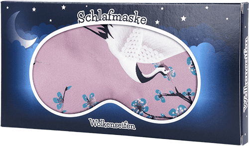 Schlafmaske Kranich Lila