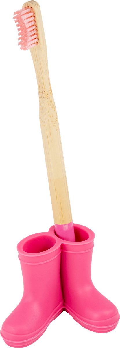Zahnbürstenhalter Gummistiefel Pink Zahnbürstenhalter Gummistiefel Pink