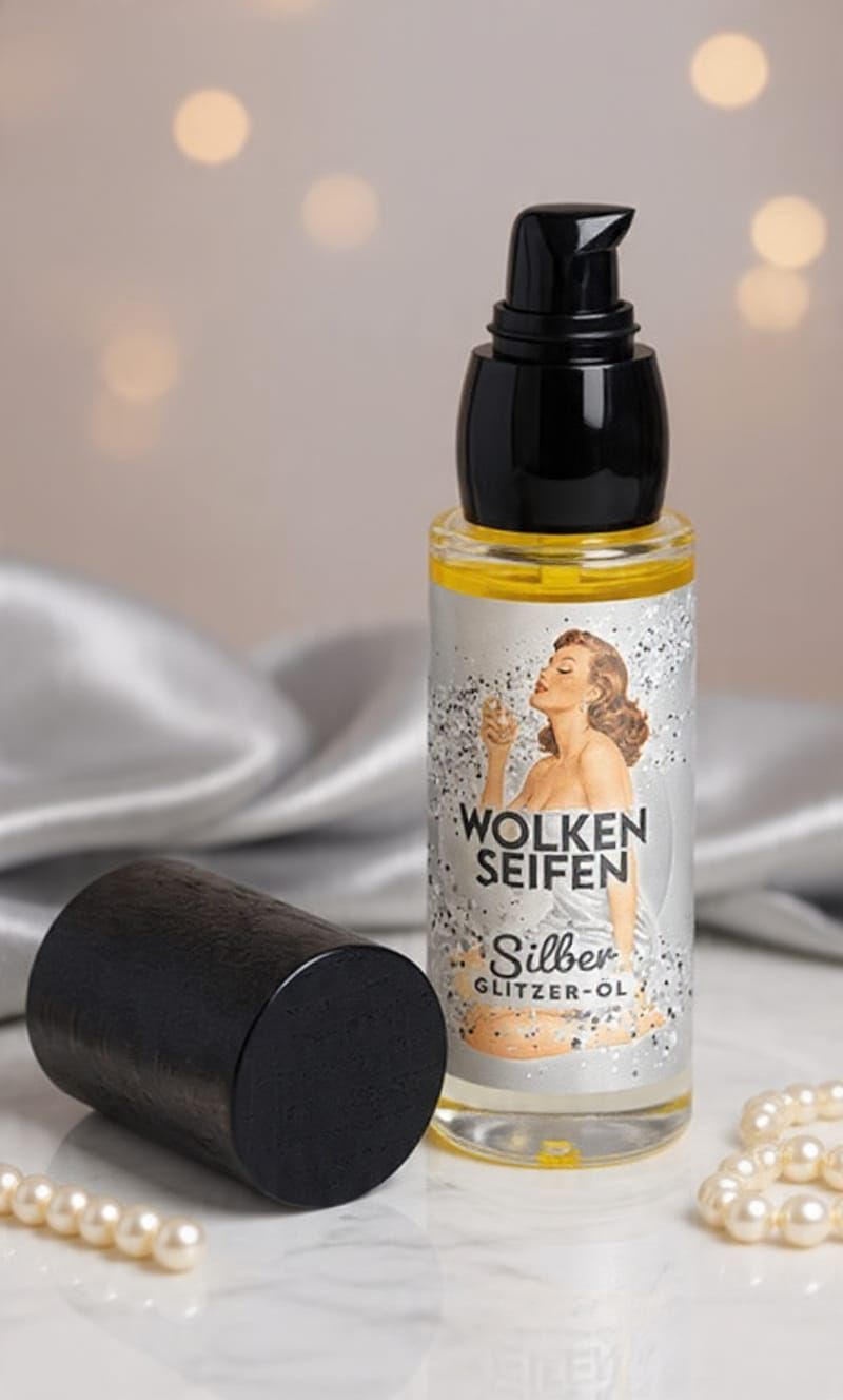 Glitzer-Öl Silber Glitzer-Öl Silber