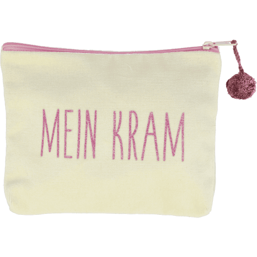 Tasche-HD groß Mein Kram Gelb Samt-Kosmetiktasche Frau Heidelberg