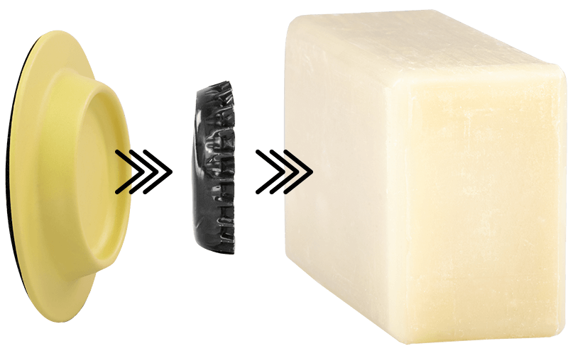 Magnetseifenhalter gelb Magnetseifenhalter gelb