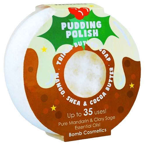 Pudding Polish Body Buffer Sponge Bomb CosmeticsHolly Pudding Polish Body Buffer Sponge