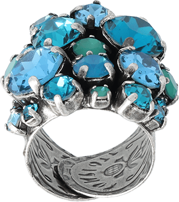 Ballroom Ring Blau-Grün