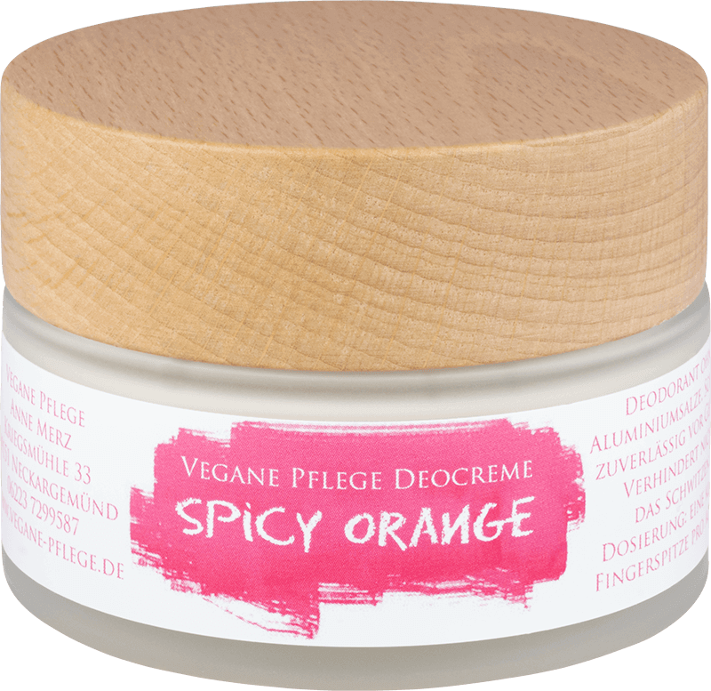 Vegane Pflege Deocreme Spicy Orange Vegane Pflege Deocreme Spicy Orange ohne Hintergrund