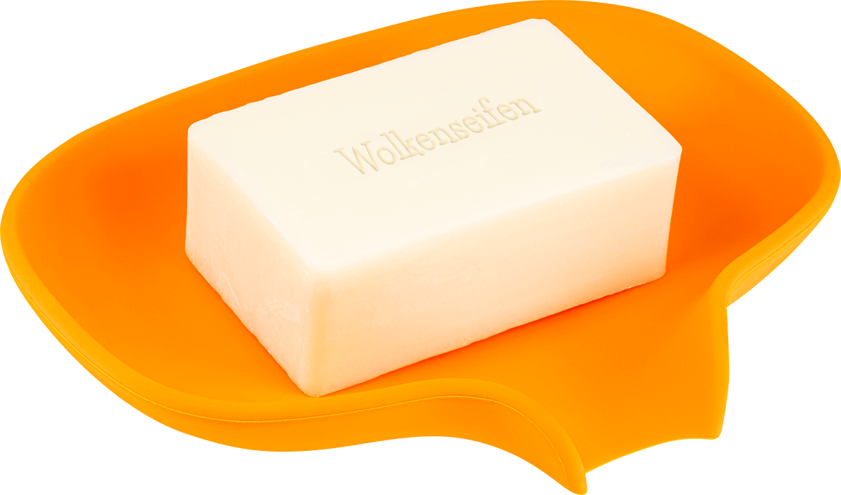 Silikonseifenablage groß Orange