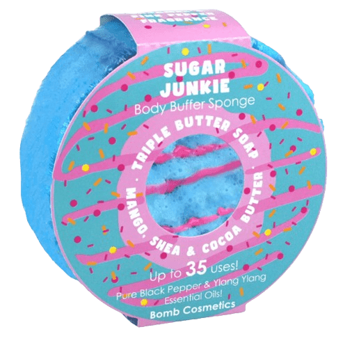 Sugar Junkie Body Buffer Sponge Bomb Cosmetics Sugar Junkie Body Buffer Sponge