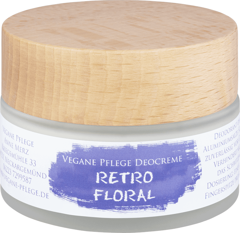 Vegane Pflege Deocreme Retro & Floral Vegane Pflege Deocreme Retro & Floral ohne Hintergrund