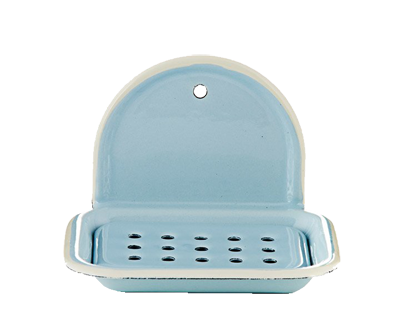 Seifenablage Emaille hängend Hellblau Seifenablage Emaille hängend Hellblau ohne Hintergrund
