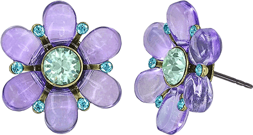 Daisy Love Ohrstecker Lila 2 Daisy Love Ohrstecker Lila 2