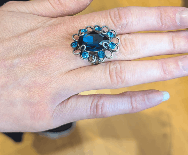 Gem Rocks Ring Blau Gem Rocks Ring Blau