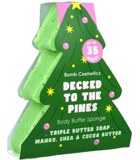 Decked to the Pines Body Buffer Sponge Bomb Cosmetics Decked to the Pines Body Buffer Sponge