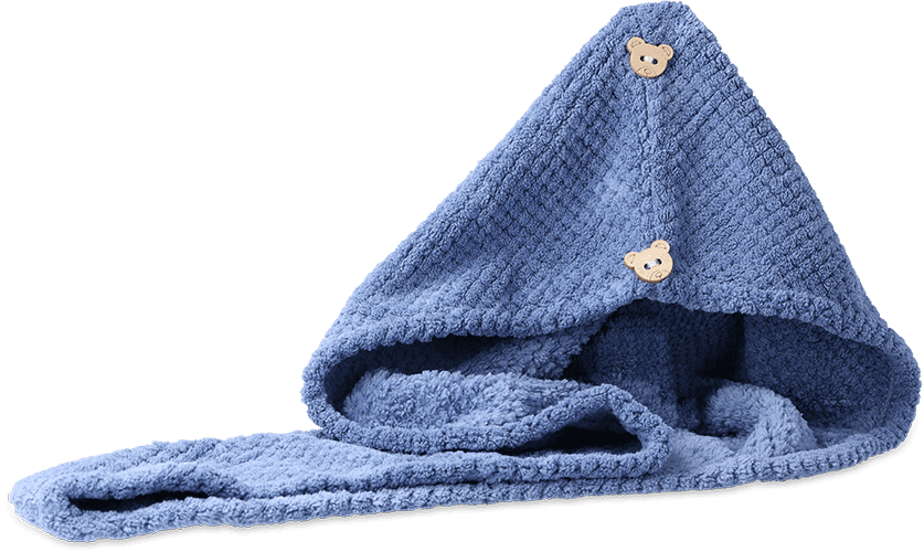 Mikrofaser Turban Blau