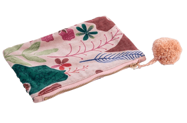 Kosmetiktasche Maye Pink SamtKosmetiktasche Maye Pink