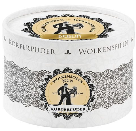 Körperpuder (Trockenshampoo) Berlin ohne Hintergrund
