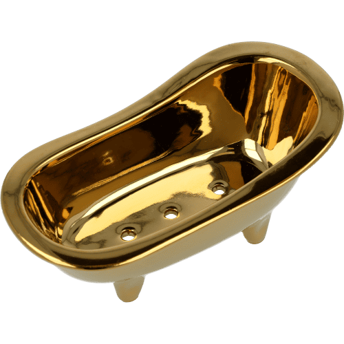 Keramik-Badewanne gold