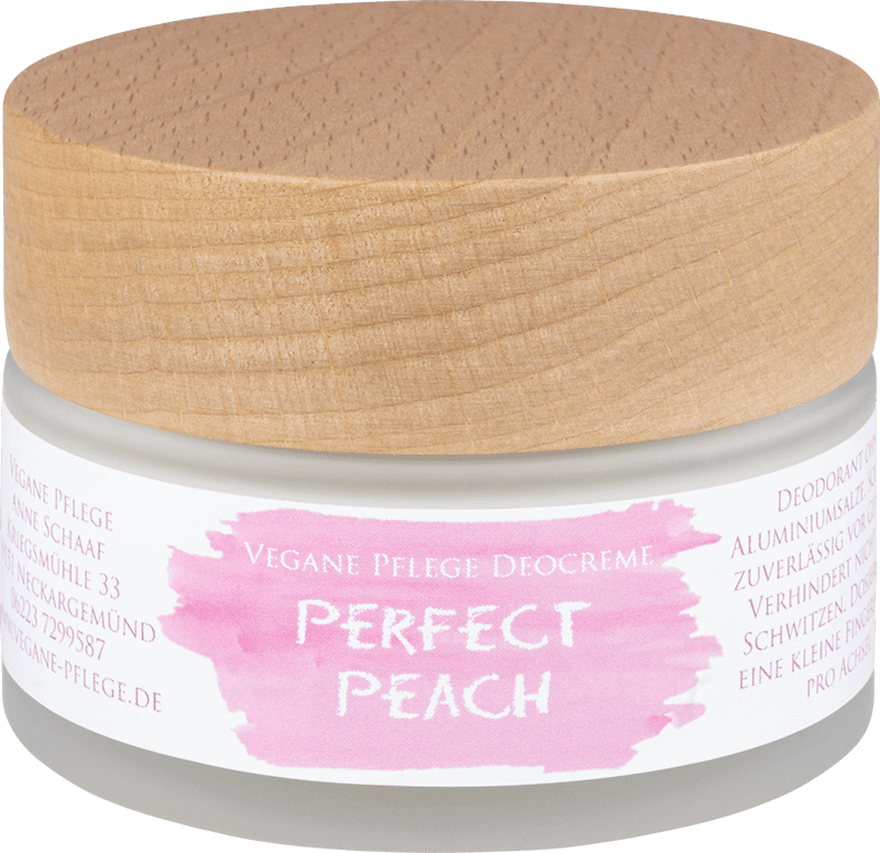 Vegane Pflege Deocreme Perfect Peach Vegane Pflege Deocreme Perfect Peach ohne Hintergrund