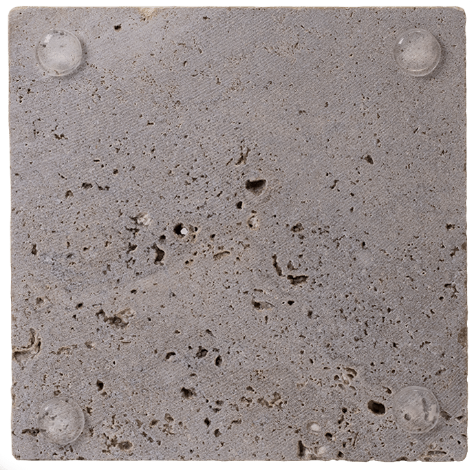 Travertin Seifenablage quadratisch Grau Travertin Seifenablage quadratisch Grau