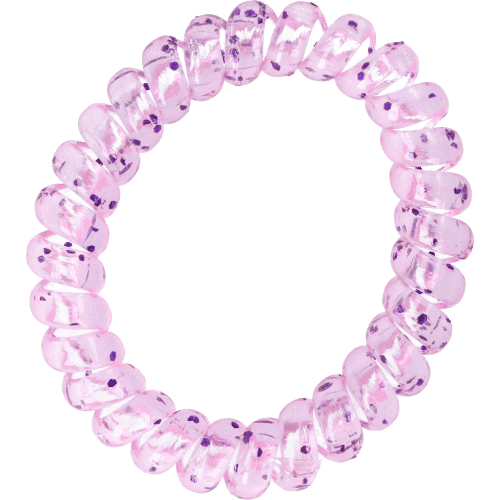 Spiral-Haargummis Flieder-Mix