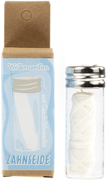 Zahnseide Weiß Wolkenseifen vegane Zahnseide