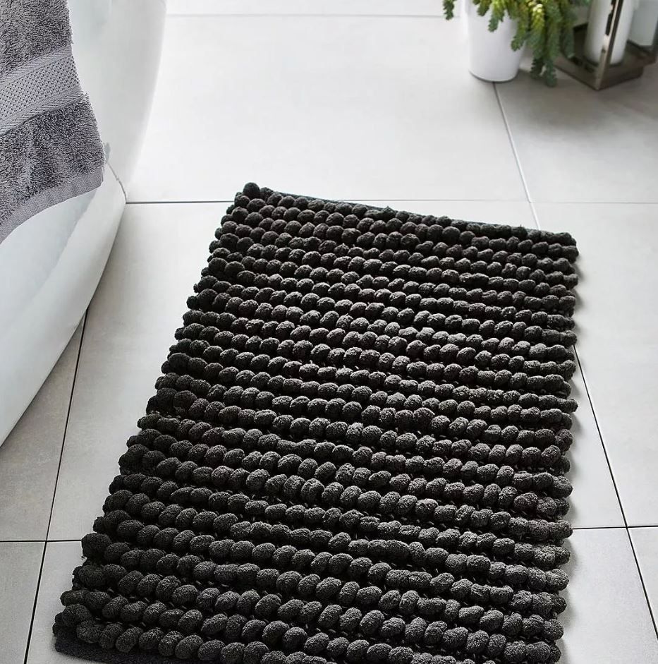 Bommel-Badematte Graphite