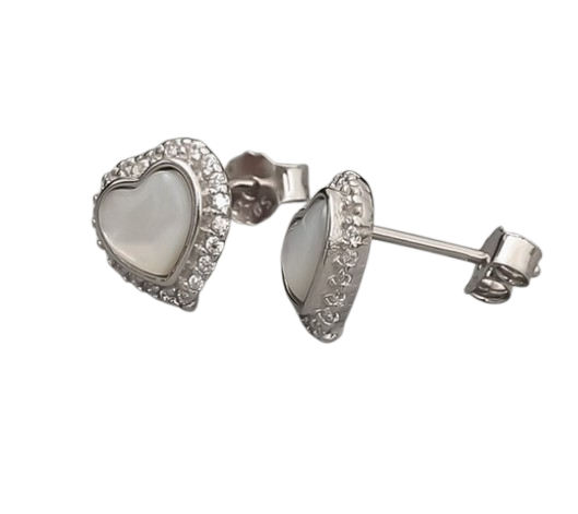 Herz-Ohrstecker 925 Sterling Herz-Ohrstecker 925 Sterling