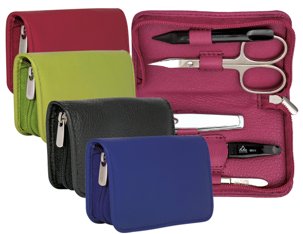 Nagel-Lederetui Siena 5teilig Nagel-Lederetui Siena 5teilig ohne Hintergrund