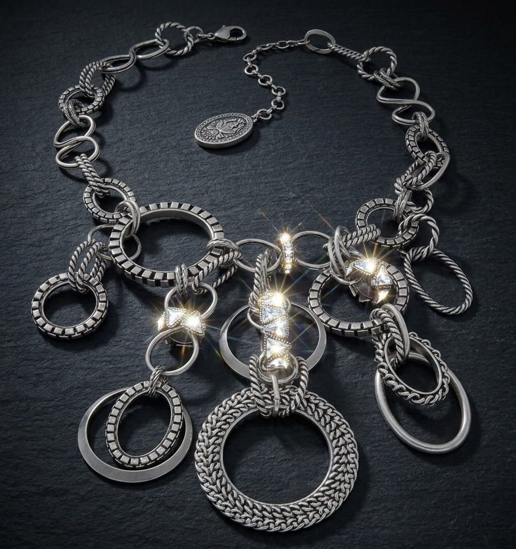 Rings N Rhythm Statement-Kette Silber Rings N Rhythm Statement-Kette Silber
