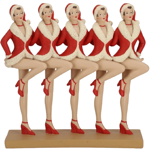 Fünf Weihnachtsfrauen Weihnachstfrauen Dekofigur