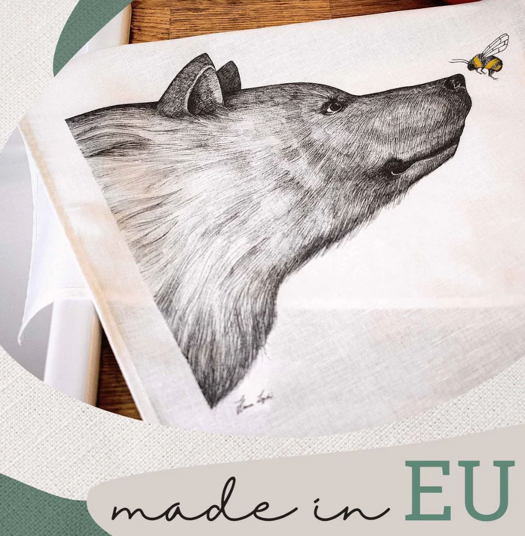 Geschirrtuch Begegnung