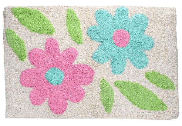 Badematte Pastell-Blumen Badematte Pastell-Blumen