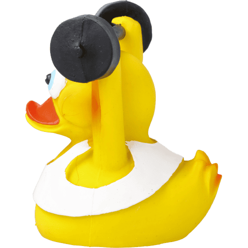 Badeente Gewichtheber Badeente Gewichtheber