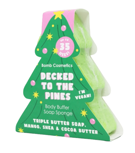 Decked to the Pines Body Buffer Sponge Bomb Cosmetics Decked to the Pines Body Buffer Sponge
