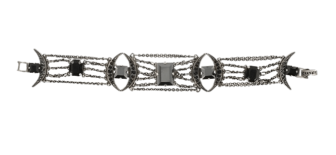 Art Deco Oriental Armband Schwarz Art Deco Oriental Armband Schwarz