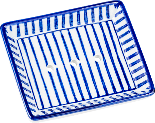 Seifenablage Portugal rechteckig Längsstreifen Seifenablage Portugal rechteckig Längsstreifen