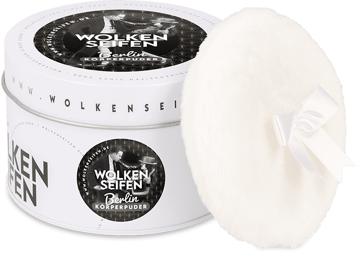 Körperpuder (Trockenshampoo) Berlin ohne Hintergrund