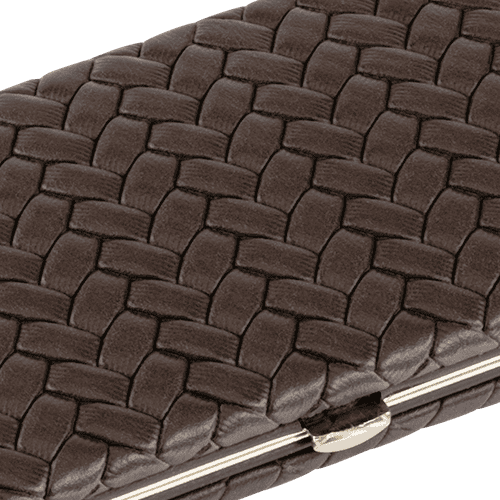 Maniküre-Etui Flechtleder Dunkelbraun Maniküre-Etui Flechtleder Dunkelbraun