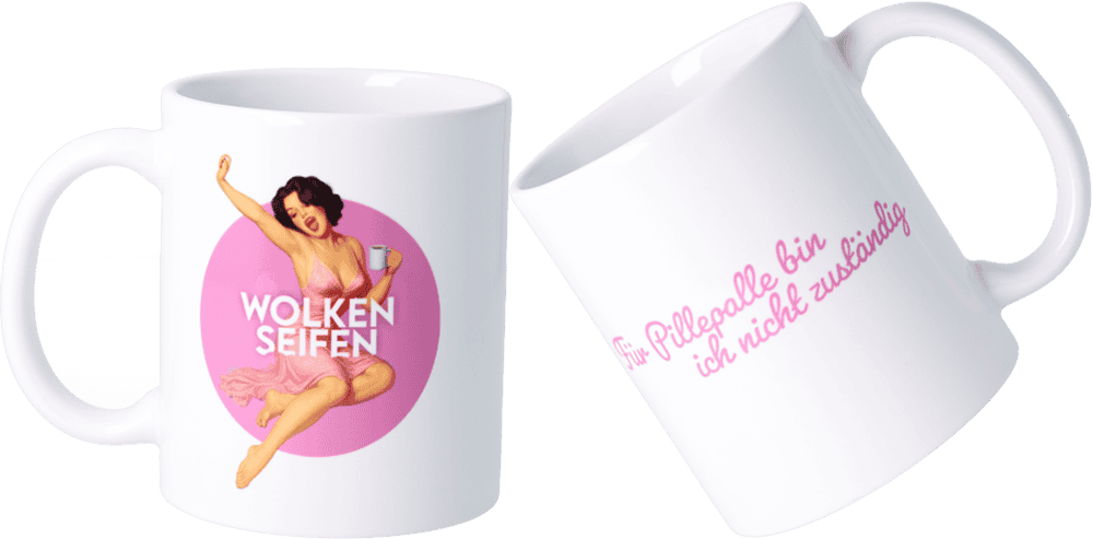 Tasse Pillepalle Wolkenseifen Tasse Pink